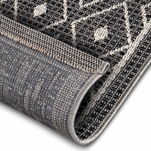 Tapis exterieur kilim géométrique, elno, résistant et original