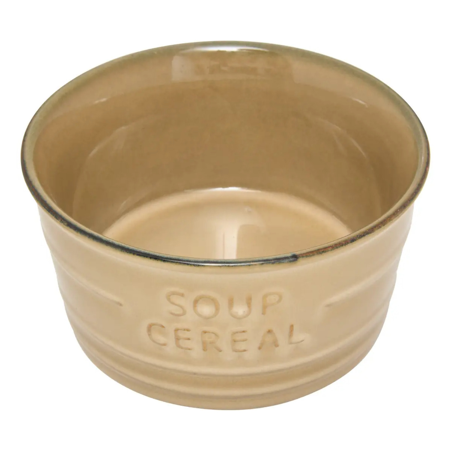 Bol inscription Soup Cereal beige 50cl