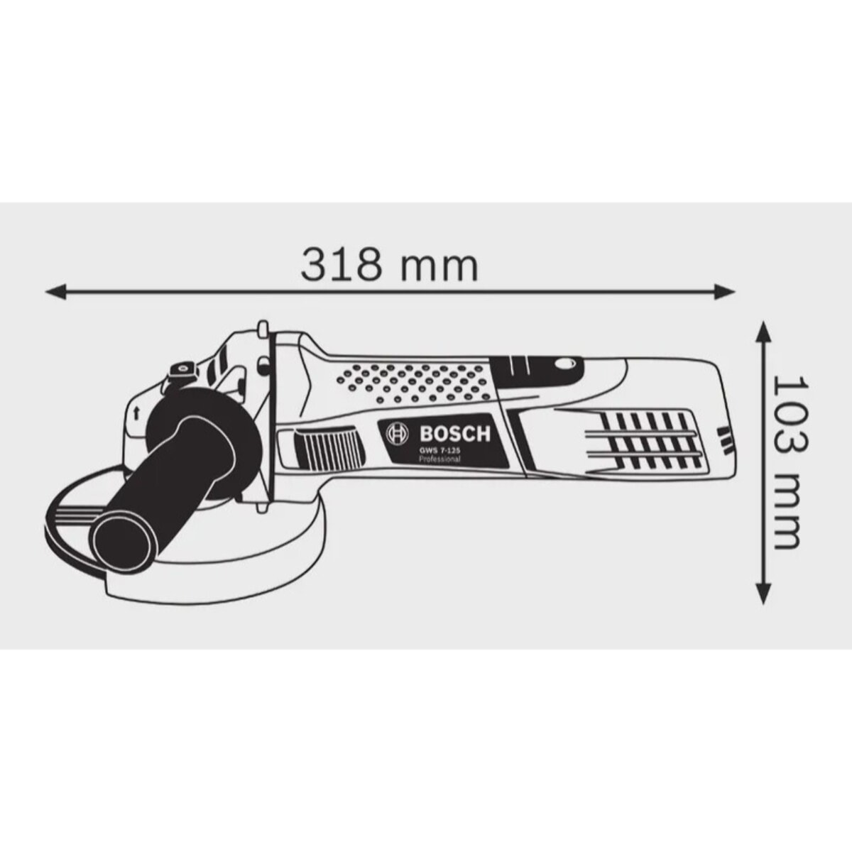 Meuleuse angulaire GWS 7-125 - 720W - BOSCH - 0601388108
