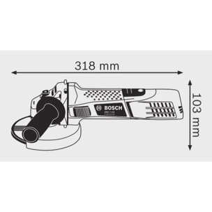 Meuleuse angulaire GWS 7-125 - 720W - BOSCH - 0601388108