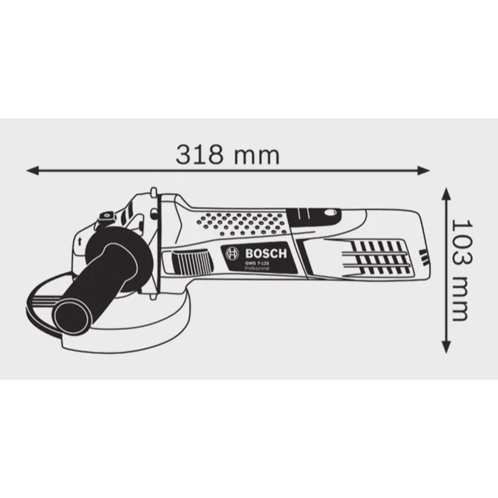 Meuleuse angulaire GWS 7-125 - 720W - BOSCH - 0601388108