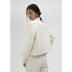 Giacca di jeans con strass