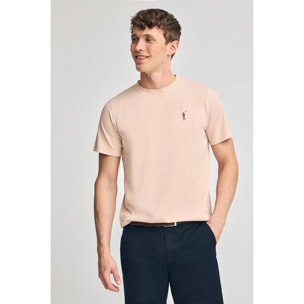 Maglietta nude a girocollo e Rigby Go in gomma