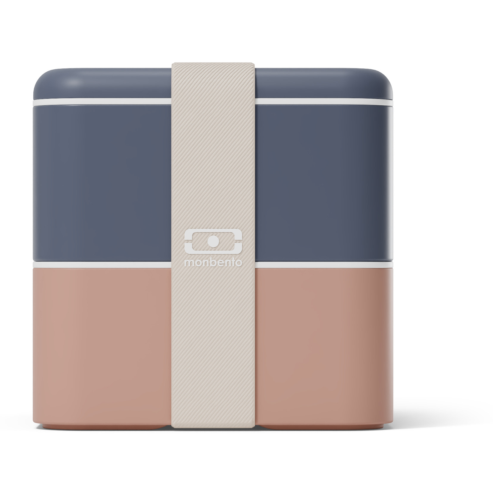 Lunch box 2 compartiments Square 1,7L Made in France Bleu/Rose