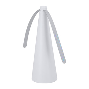 Ventilador de sobremesa antimoscas con 2 aspas de efecto UV, diseñado para repeler insectos de forma silenciosa y sin productos químicos. Ideal para interiores y exteriores.
