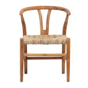 Silla Teca Natural 55x55x80 Cm
