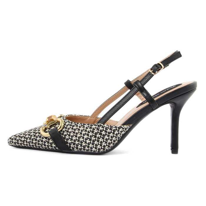 Slingback Donna colore Nero-Altezza tacco:9cm