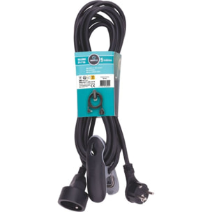 Rallonge WATT AND CO design clip 5m noir