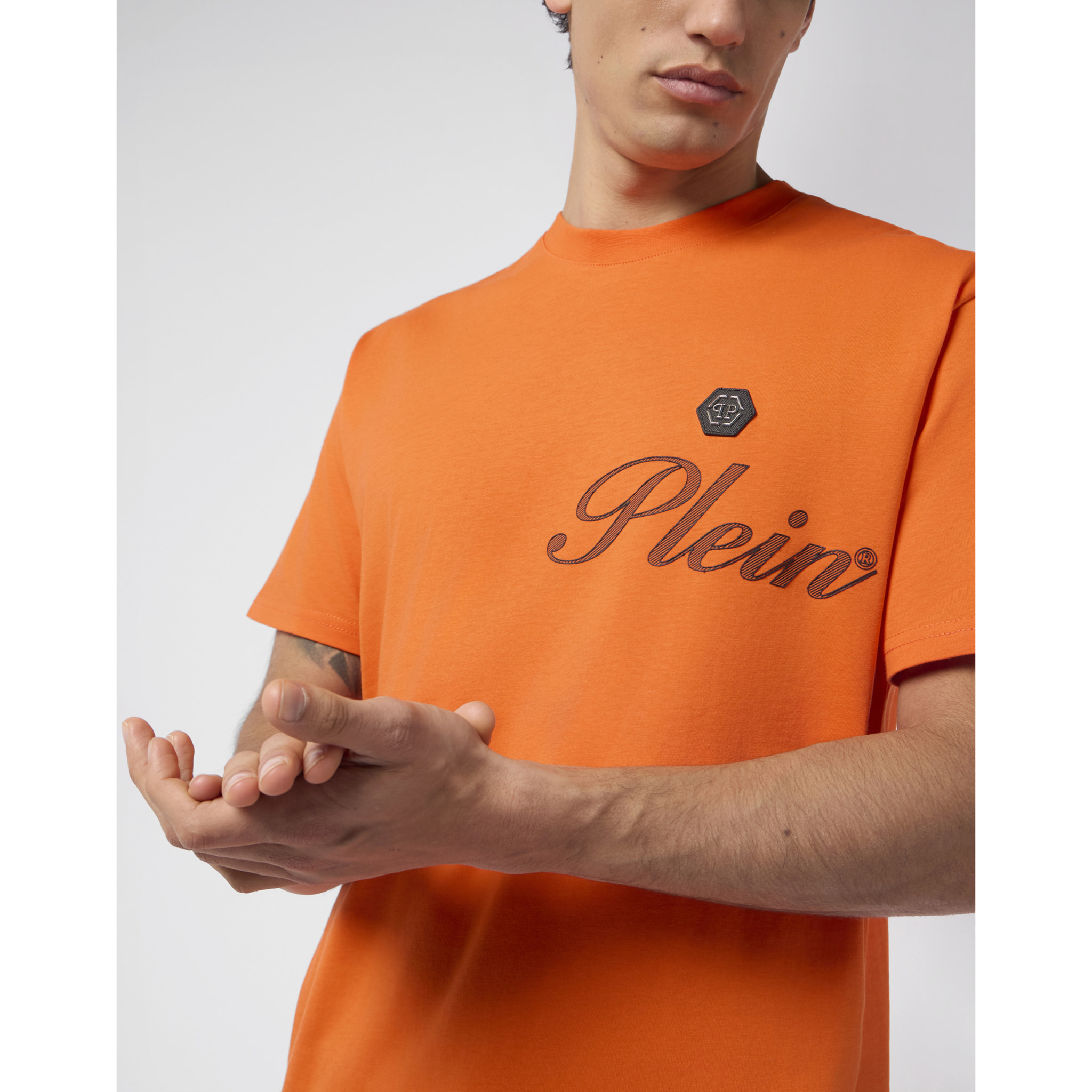 PHILIPP PLEIN Round Neck T-Shirt Signature