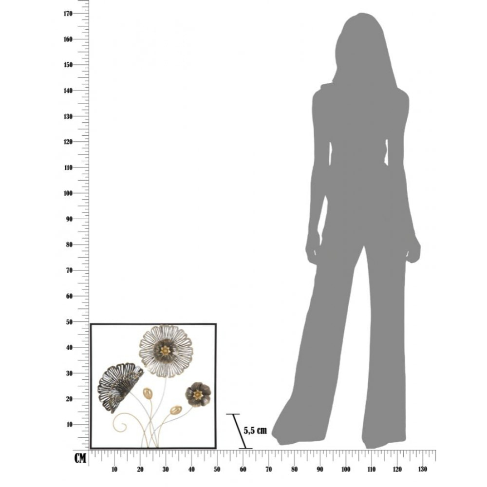 PANNELLO IN FERRO SQUARE CM 50X5,5X50