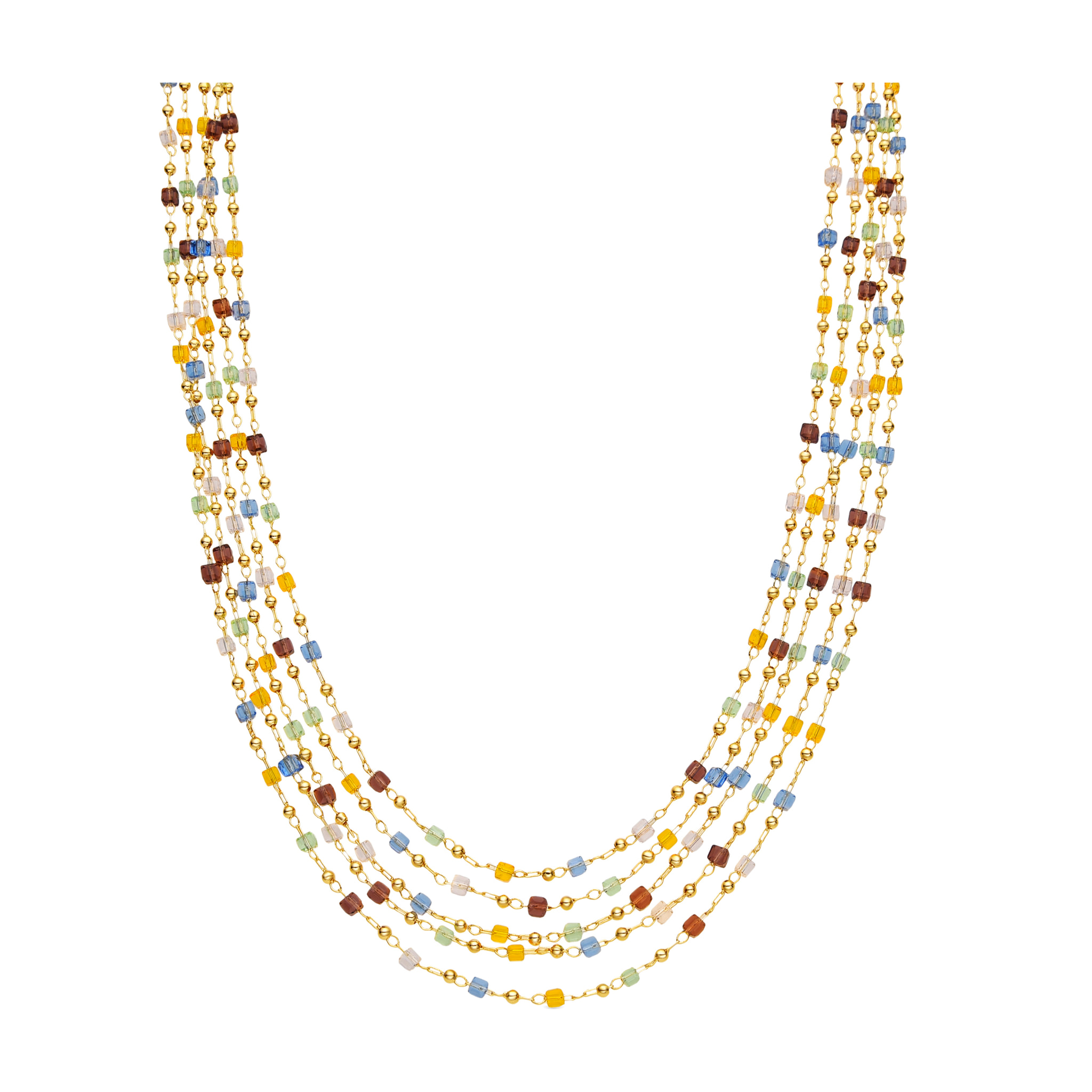 Collar Goben acabado oro amarillo 18k