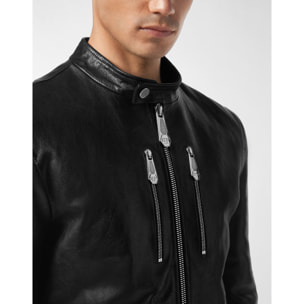 PHILIPP PLEIN Chaqueta Moto de cuero