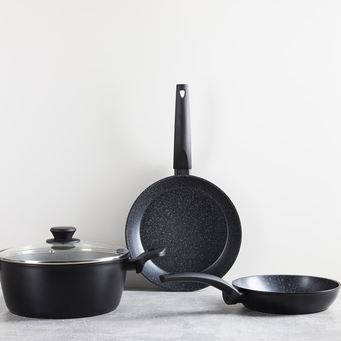 Bateria de cocina 4pzs aluminio forjado inducción tormes san ignacio