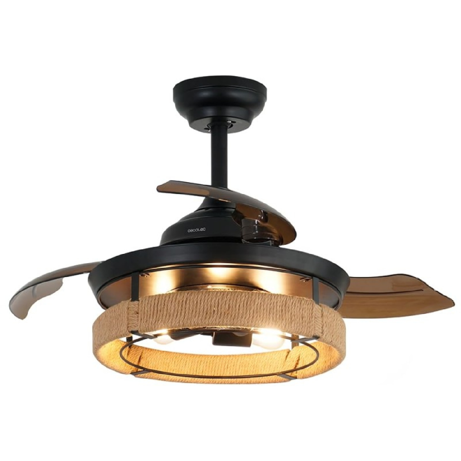 Cecotec Ventilador de techo con luz EnergySilence Aero 3600 Invisible Natural De