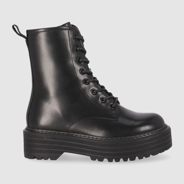 Botines - Negro - Tacón: Bajo