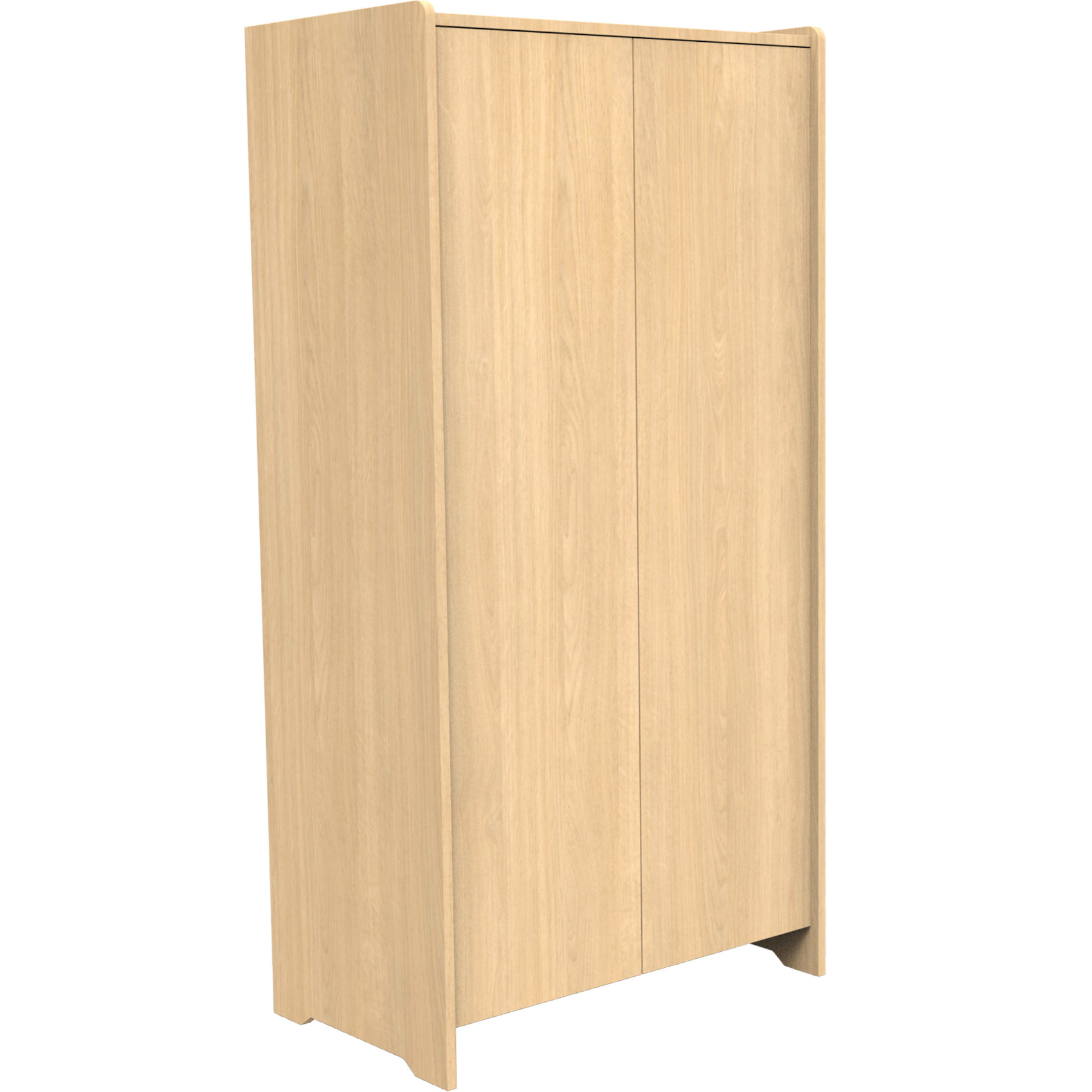 Armoire 2 portes en bois décor chêne miel