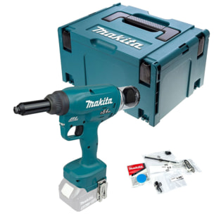 MAKITA 18V Li-Ion Remachadora Ø6,4 mm - Sin batería ni cargador - DRV250ZJ