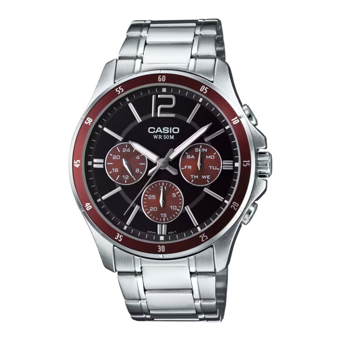Reloj Casio MTP-1374D-5AVDF Hombre Analogico Cuarzo con Correa de Acero inoxidable