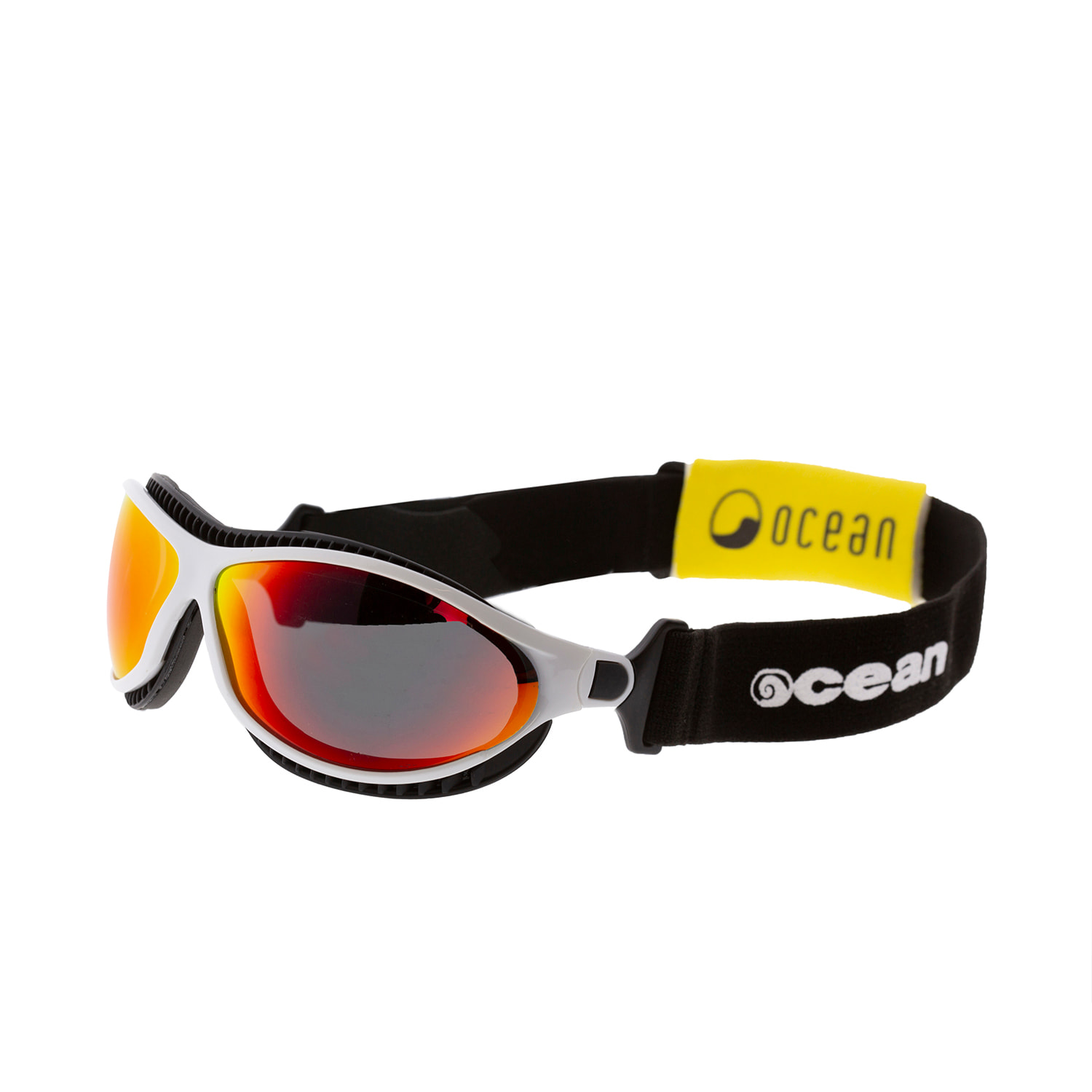 Gafas de deportes acuáticos OCEAN TIERRA DE FUEGO - Blanco / Revo roja