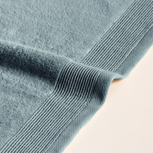 Lot de 4 serviettes bicolores Harmony Moutarde-Arctique - Zero Twist - 600 grammes