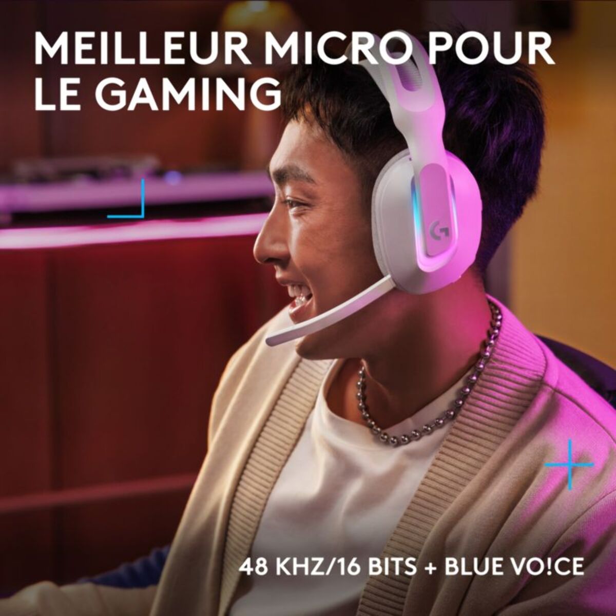 Casque gamer LOGITECH G522 LIGHTSPEED Blanc
