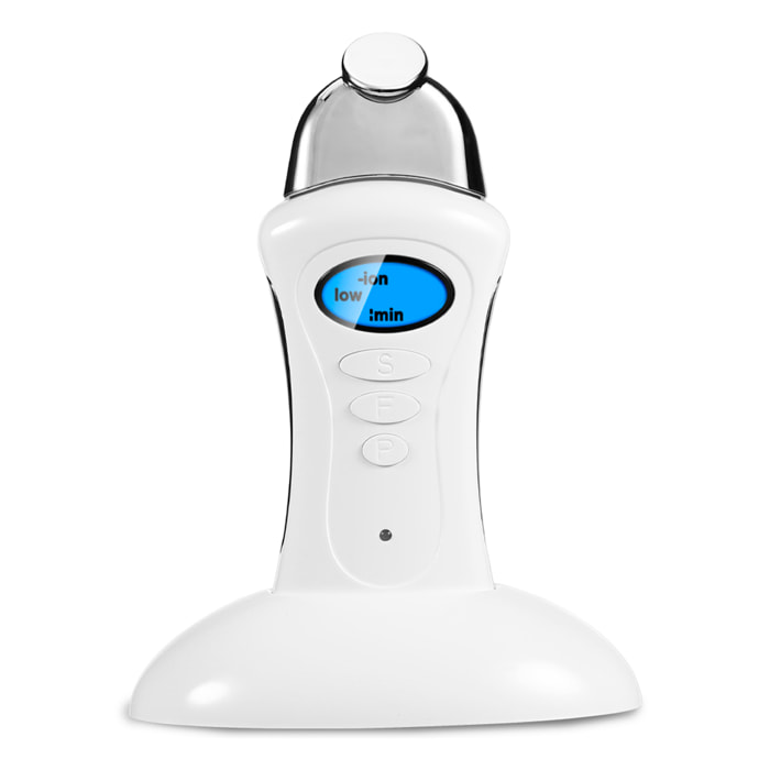 Instrumento de belleza EMS con modo de iones y 3 intensidades de corriente.