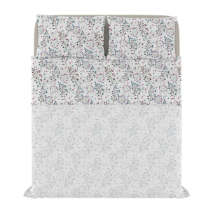COMPLETO LETTO FANTASY, 100% Microfibra - FLOR