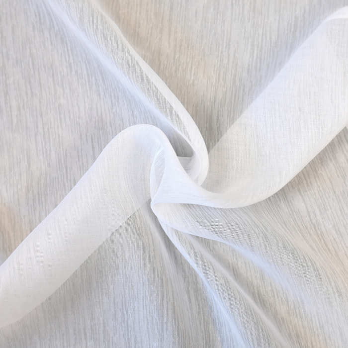 Tissu voile légère avec bas plombé - Blanc
