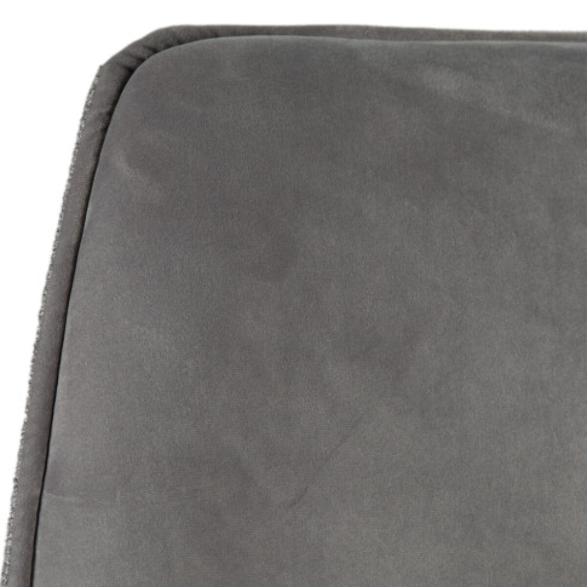 Chaise rotative 360° bicolore en velours et tissu & pieds en métal - FLORENCE