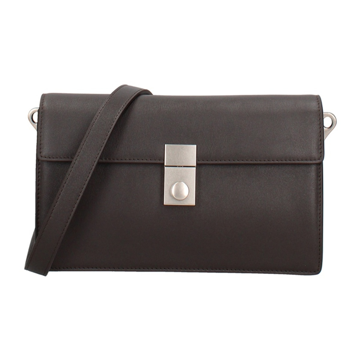 Borsa a tracolla da donna Made in Italy - Modello Valoria - 100% pelle - 24.0 x 15.0 x 7.0 cm