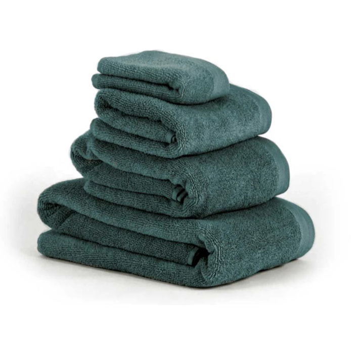 Toalla de baño 400gr doble rizo verde menta