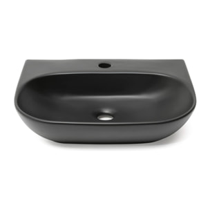 Lavabo SAT Brevis 50x38,5 cm sans trop-plein, noir mat (SATBRE5038RBKM)