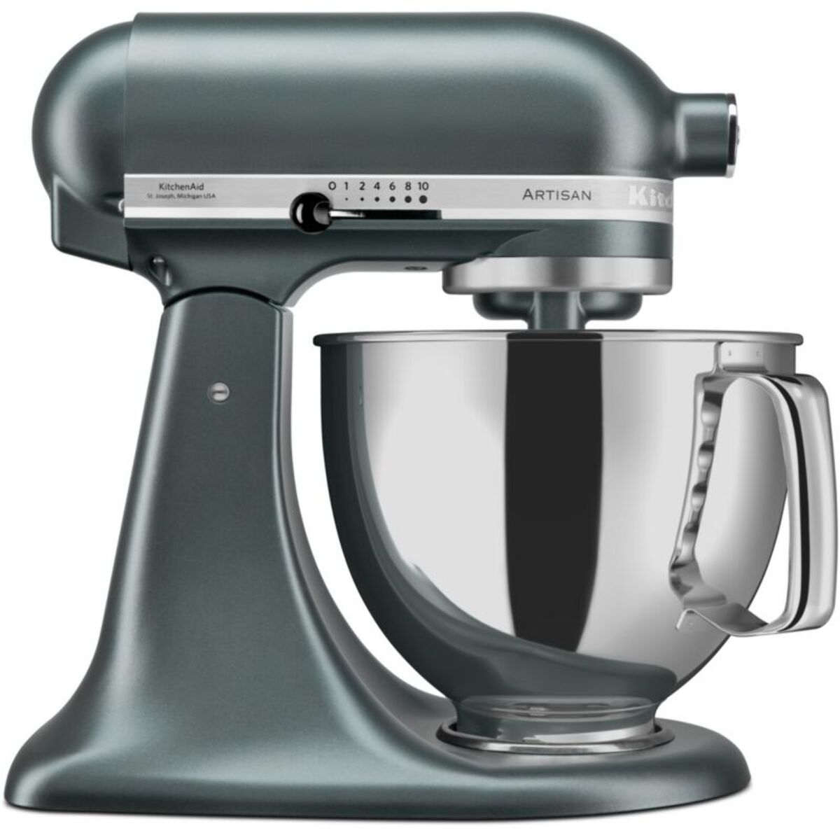 Robot pâtissier KITCHENAID 5KSM175PSEJP genévrier, 4,8 L, bol avec poignée + bol 3 L, batteur souple et couvercle