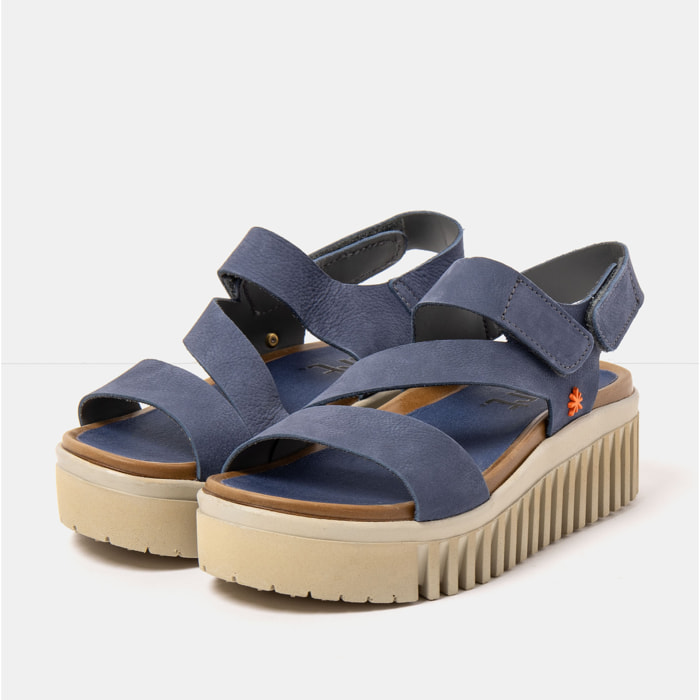 Sandalia de cuña 1573 NOBUCK OCEAN/BRIGHTON color Ocean