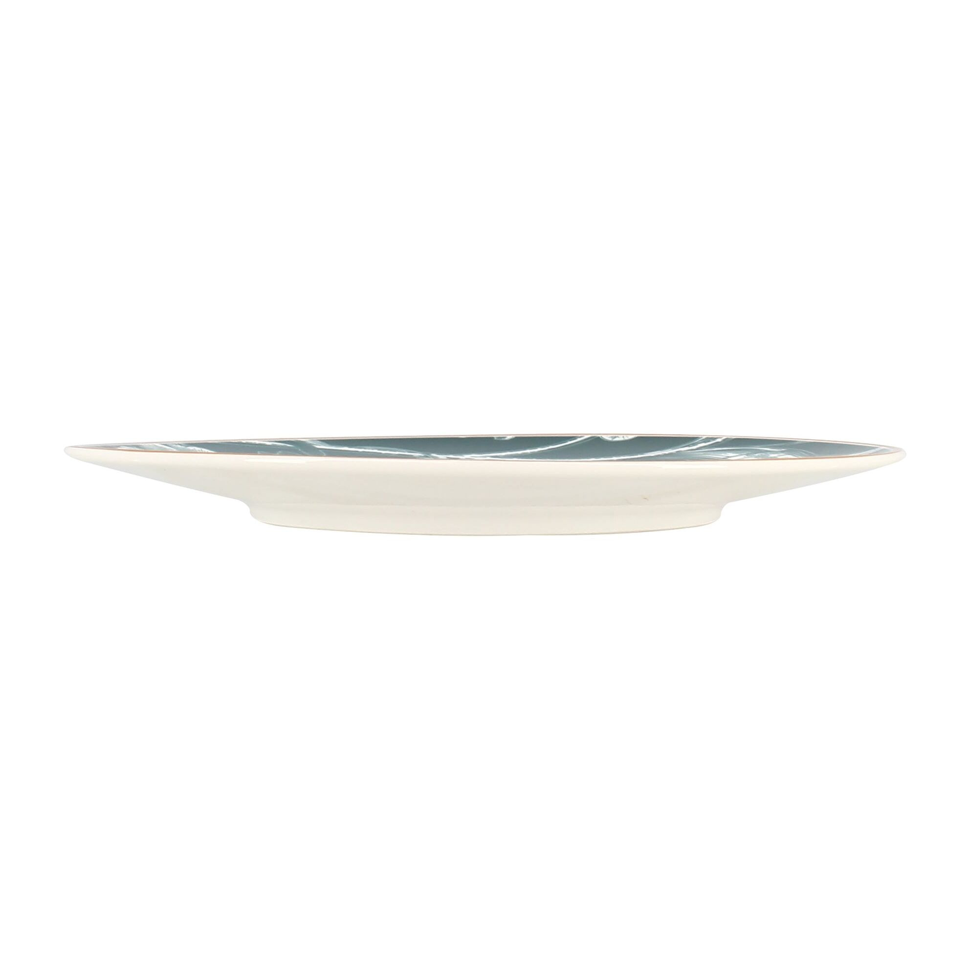 Lot de 6 assiettes à dessert en porcelaine vert 20cm BOTANIC