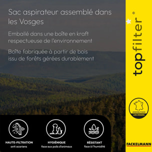 Lot de 4 sacs pour aspirateur robot Dreame TopFilter Premium