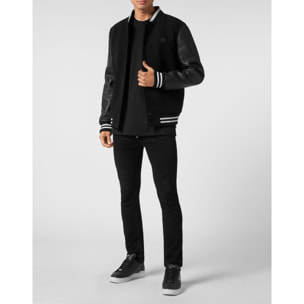 PHILIPP PLEIN Leather Bomber SKULL