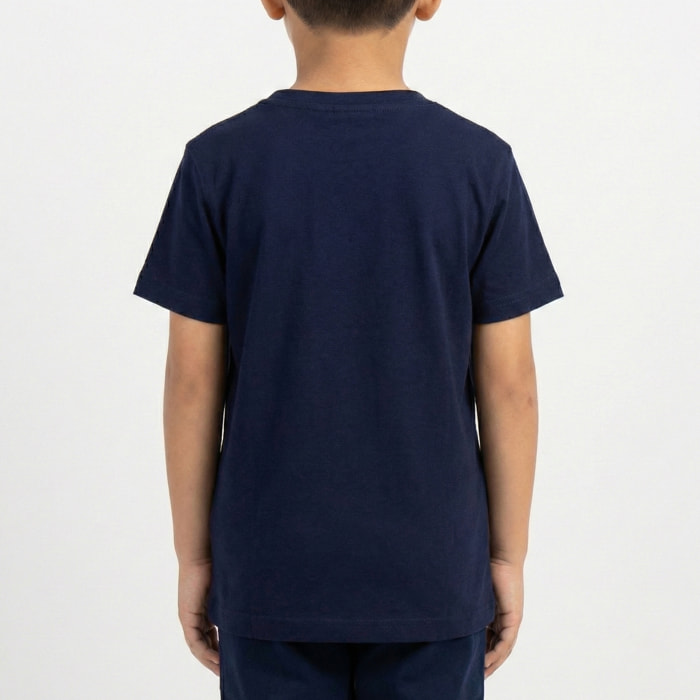 T-shirt maniche corte con stampa logo multicolor