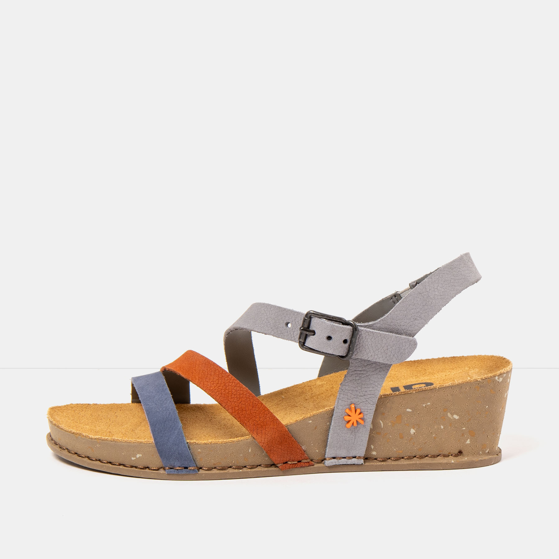 Sandalias 1930 MULTI DENIM-DARK ORANGE/ I LIVE color Denim-dark orange