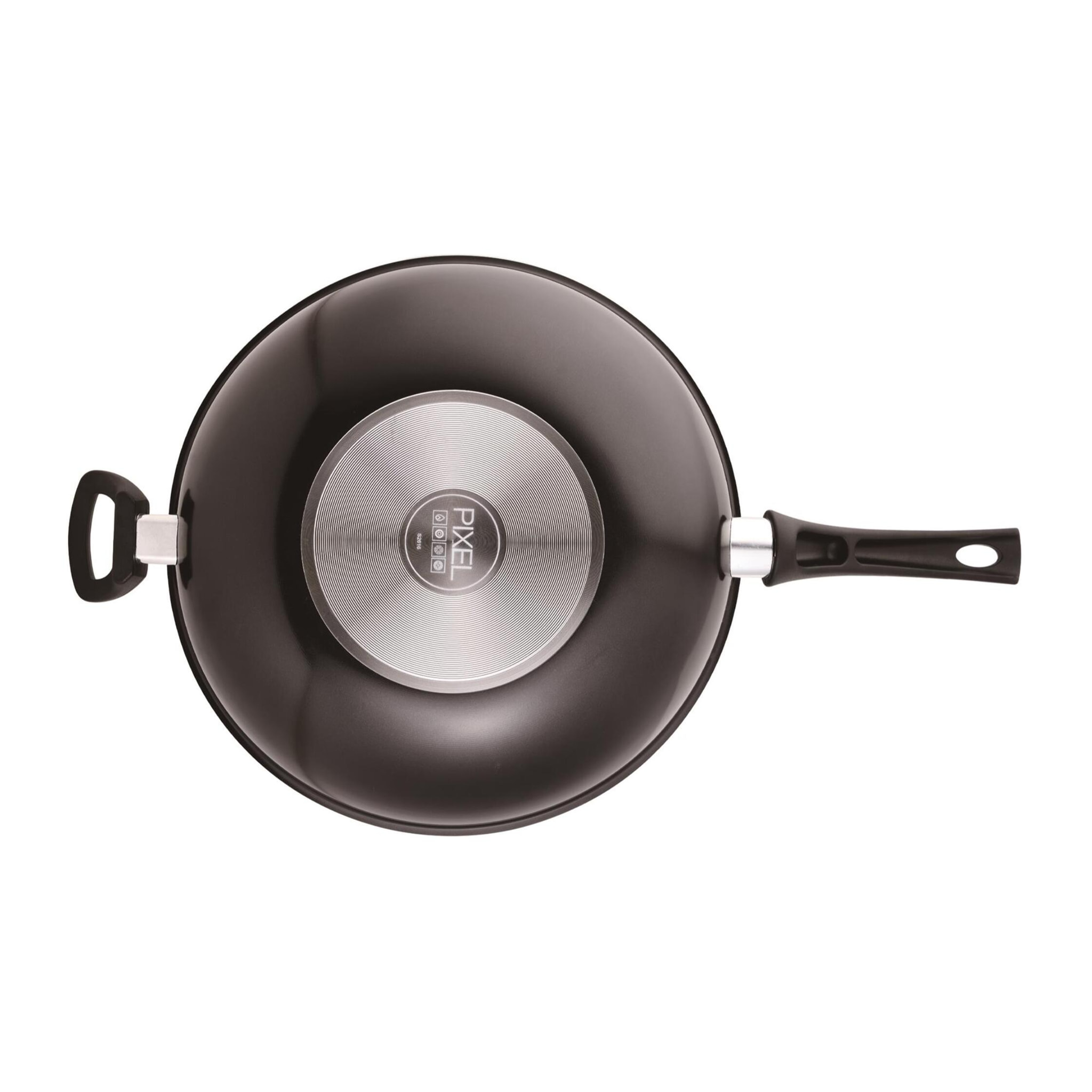 Wok de ø32x8,8cm en aluminio prensado