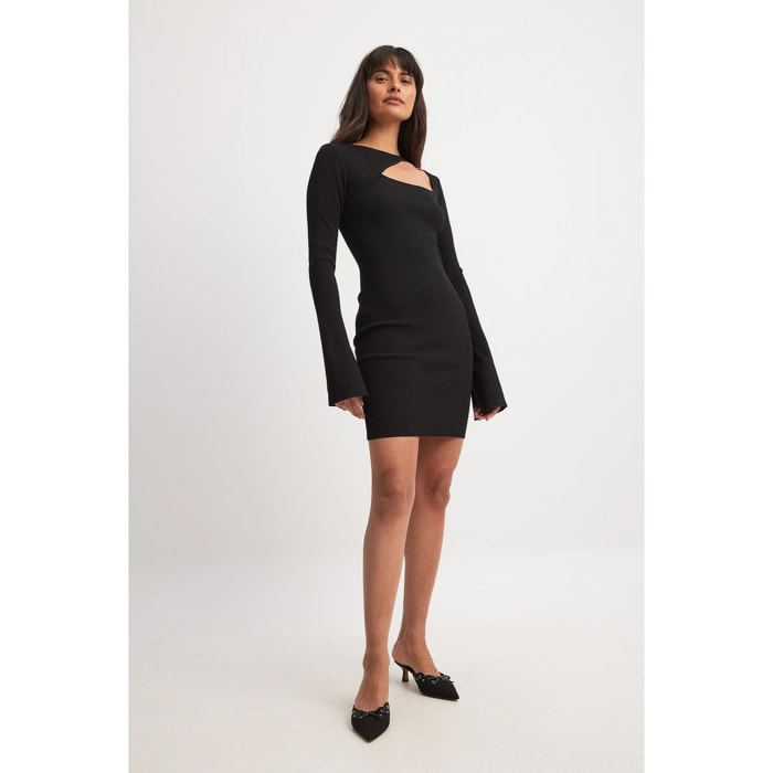 Mini abito in maglia fine con cut-out Vestiti in maglia Nakd