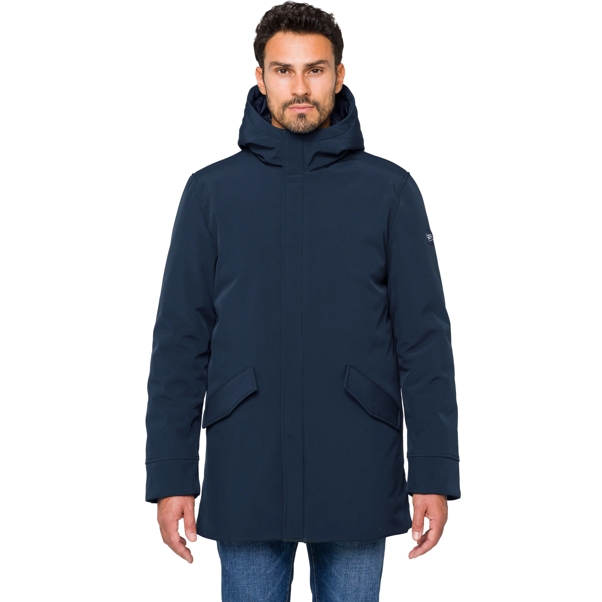 Parka ATITLAN imbottito impermeabile blu