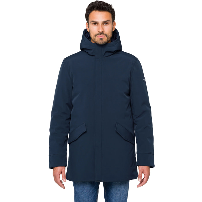 Parka ATITLAN imbottito impermeabile blu