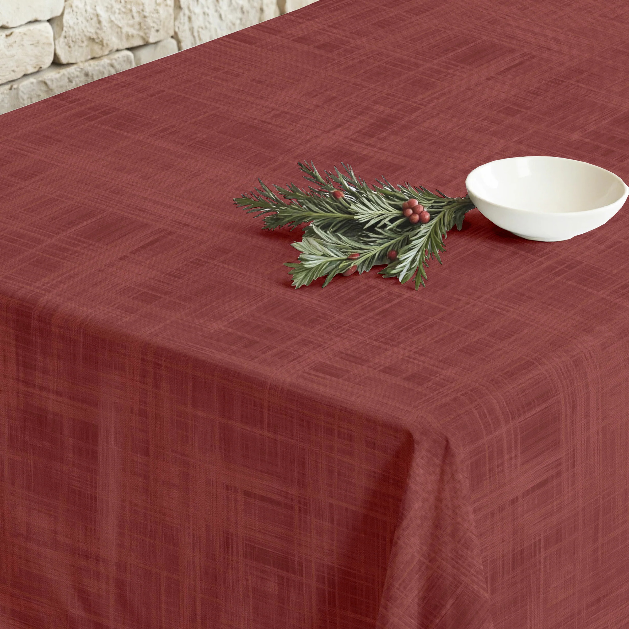 Nappe en résine Anti-tâches Christmas Rojo