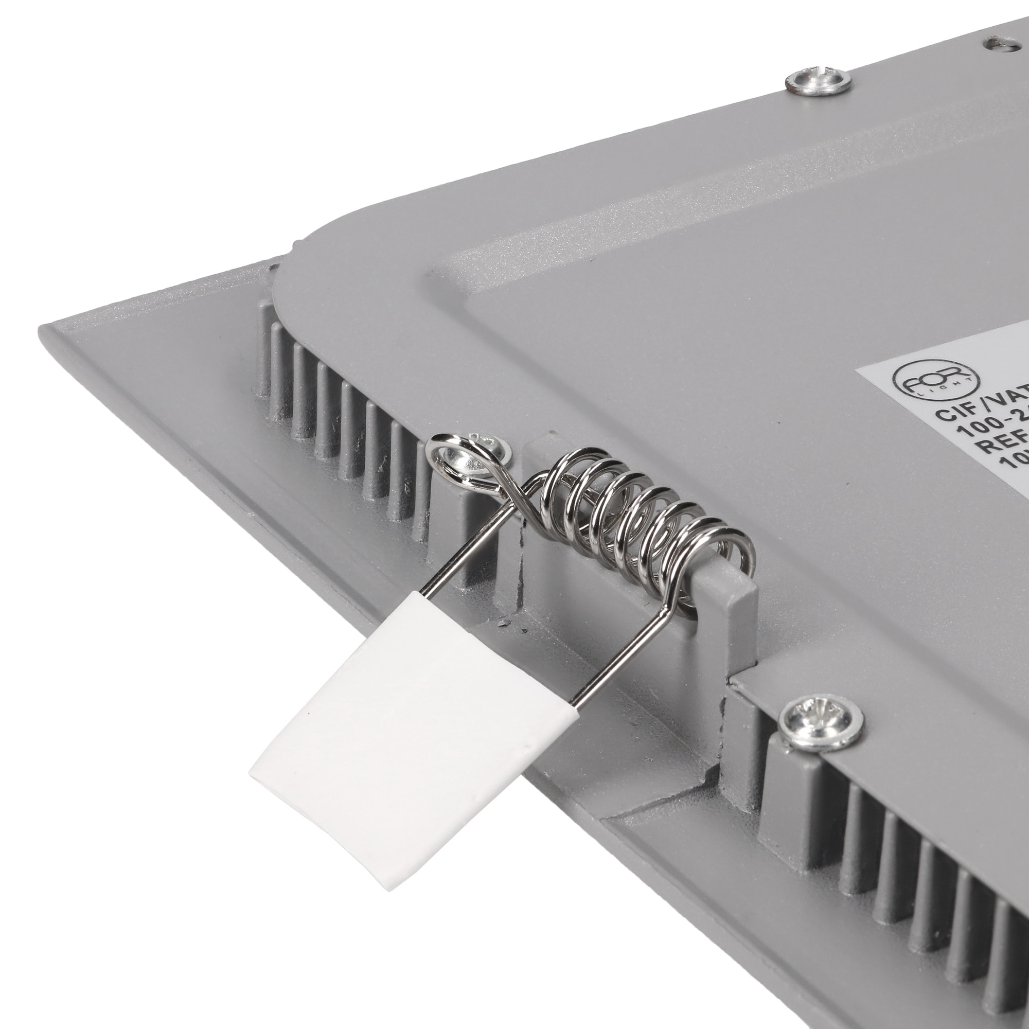 FORLIGHT Downlight Ip23 Easy Square 170Mm Led 10W 3000K Gris 874Lm