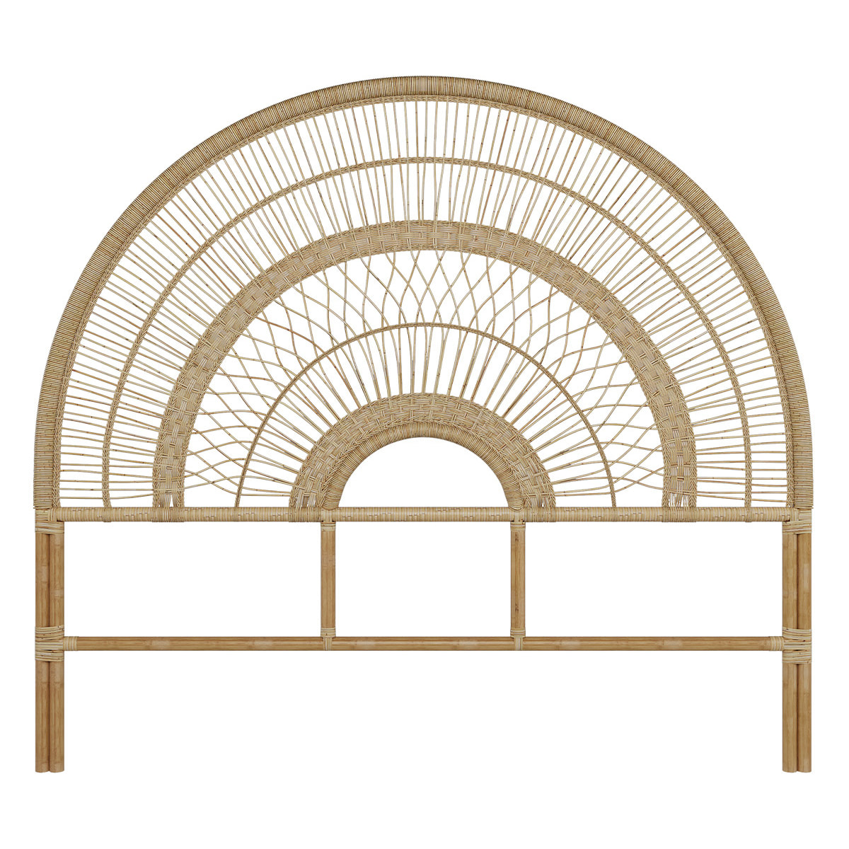 Tête de lit en rotin naturel 140 cm - Astéria