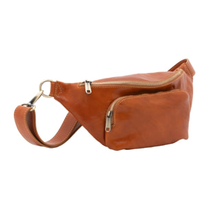 Marsupio da uomo in vera pelle - Modello False - 100% pelle - 37.0 x 16.5 x 10.0 cm