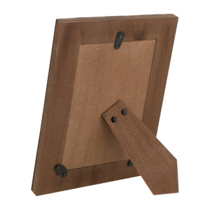 J-Line cadre photo - bois - noir/or - small