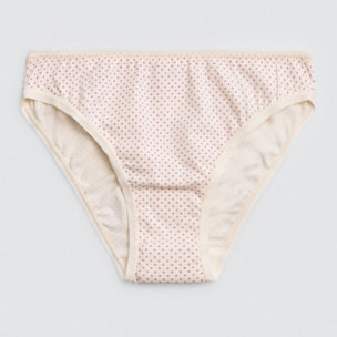 Confezione da 6 mini mutandine di cotone stampate