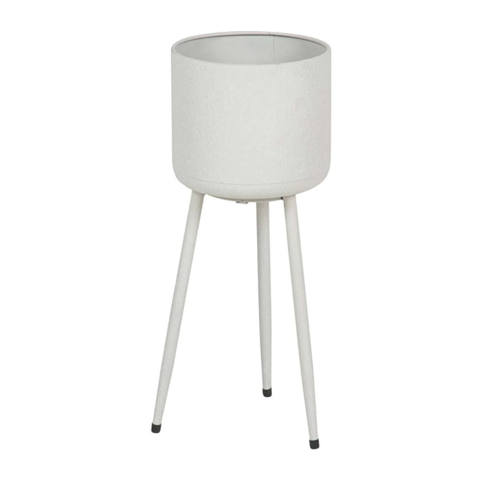 Plantero Metal Blanco 20x20x50 Cm